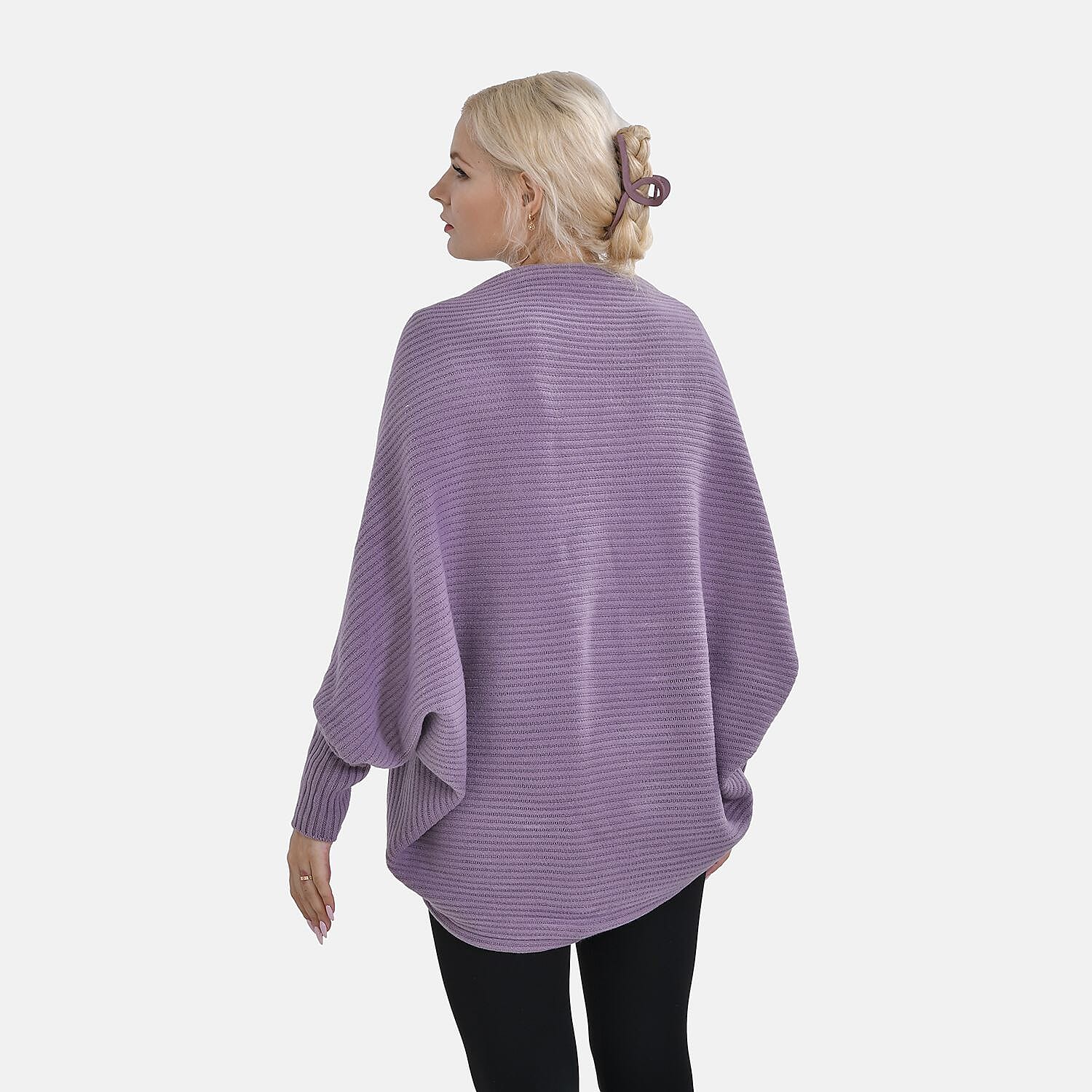 Closeout Batwing Sleeve Cardigan (One Size) - Purple 7639949 1