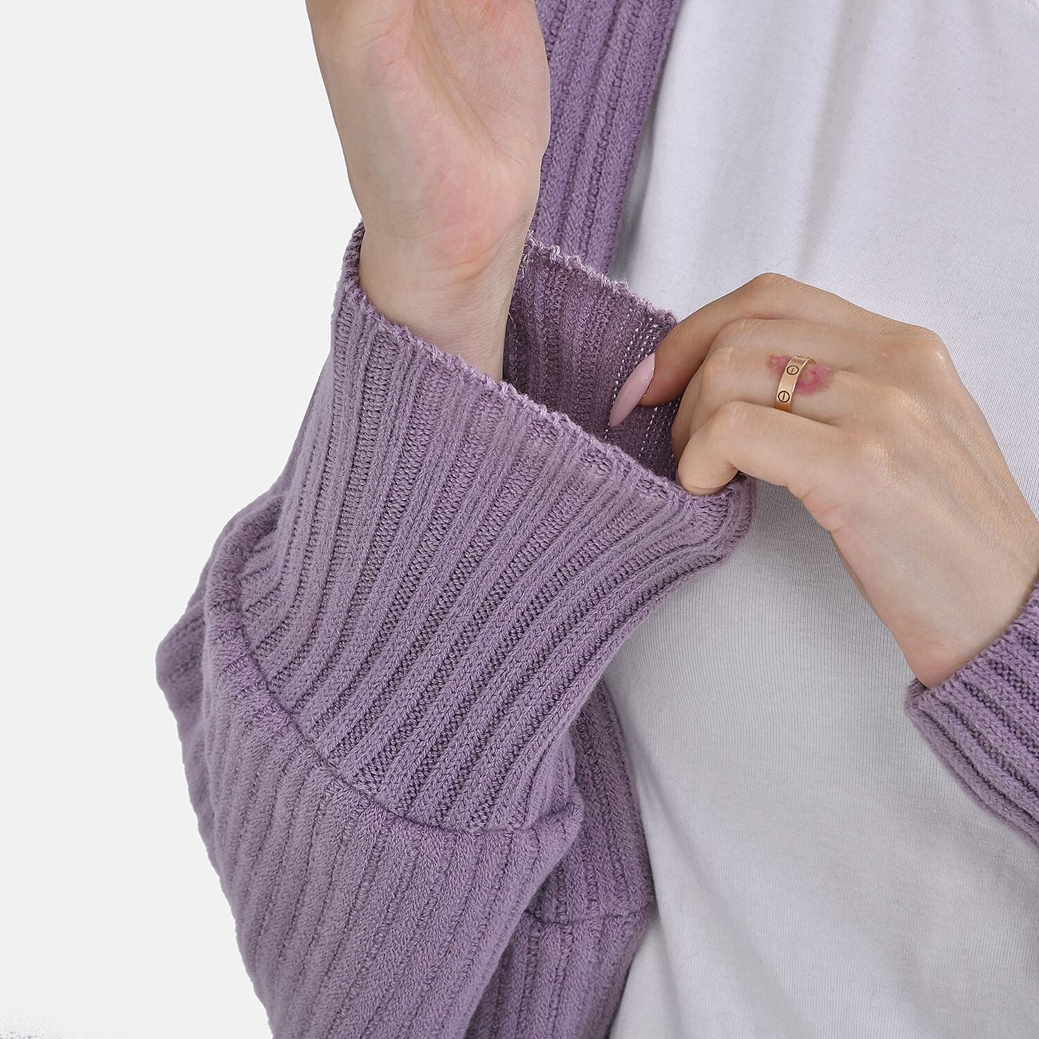 Closeout Batwing Sleeve Cardigan (One Size) - Purple 7639949 3