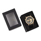 Closeout Deal - Aviator Ladies Crystal Studded Watch with World Timer Function with Genuine Leather Strap - 38mm Dial