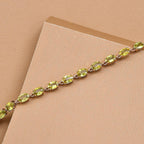 Closeout Deal - 14K Yellow Gold AAA Sphene Bracelet (Size - 7.5) 11.10 Ct.