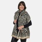 Closeout Deal - Viscose Blend Winter Shawl (Size 185x63 cm) - Black