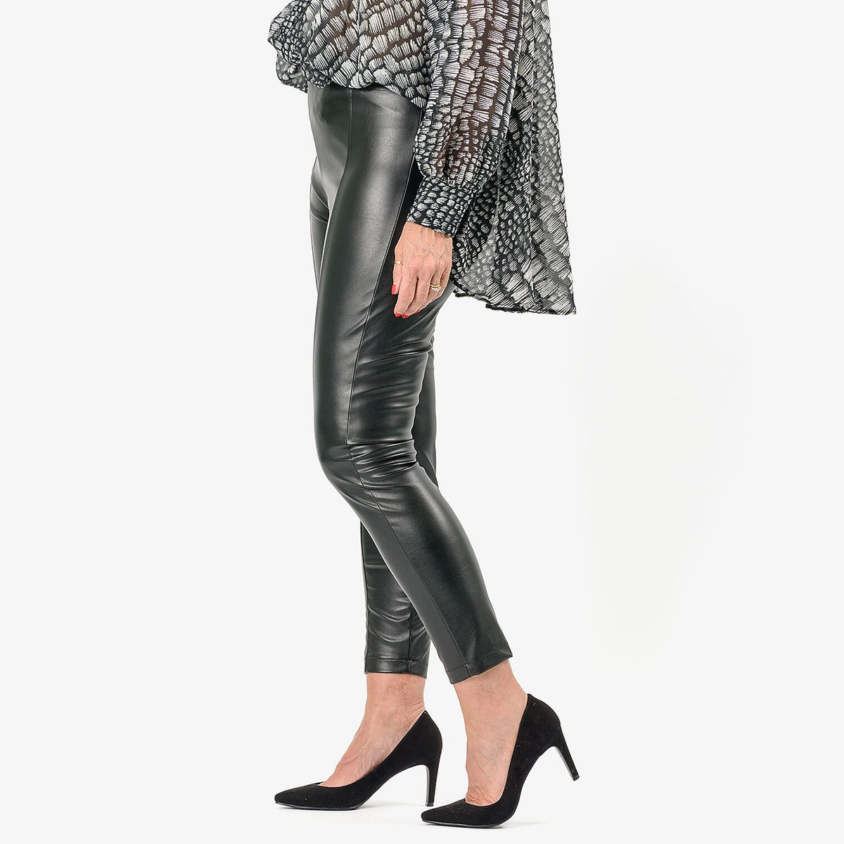Closeout Deal PU Jean and Pant/Trouser (Size - 8) - Black V32608649 1
