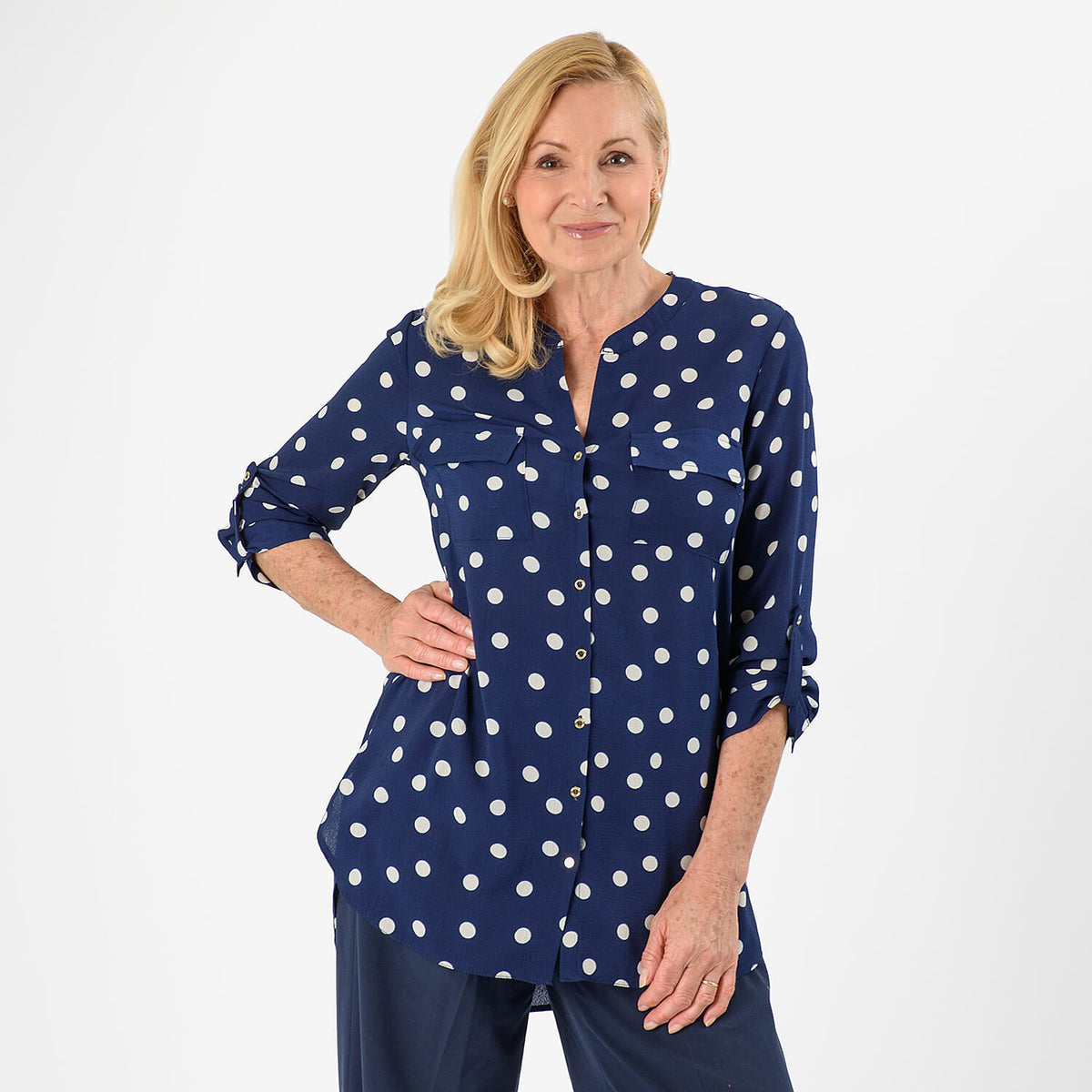 Closeout Deal Shirt (Size - 10) - Navy V32676257 0
