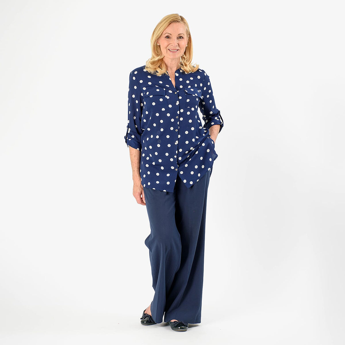 Closeout Deal Shirt (Size - 10) - Navy V32676257 2