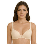 Padded T-Shirt Bra With Adjustable Straps (Size - 34C) - Oyster Grey