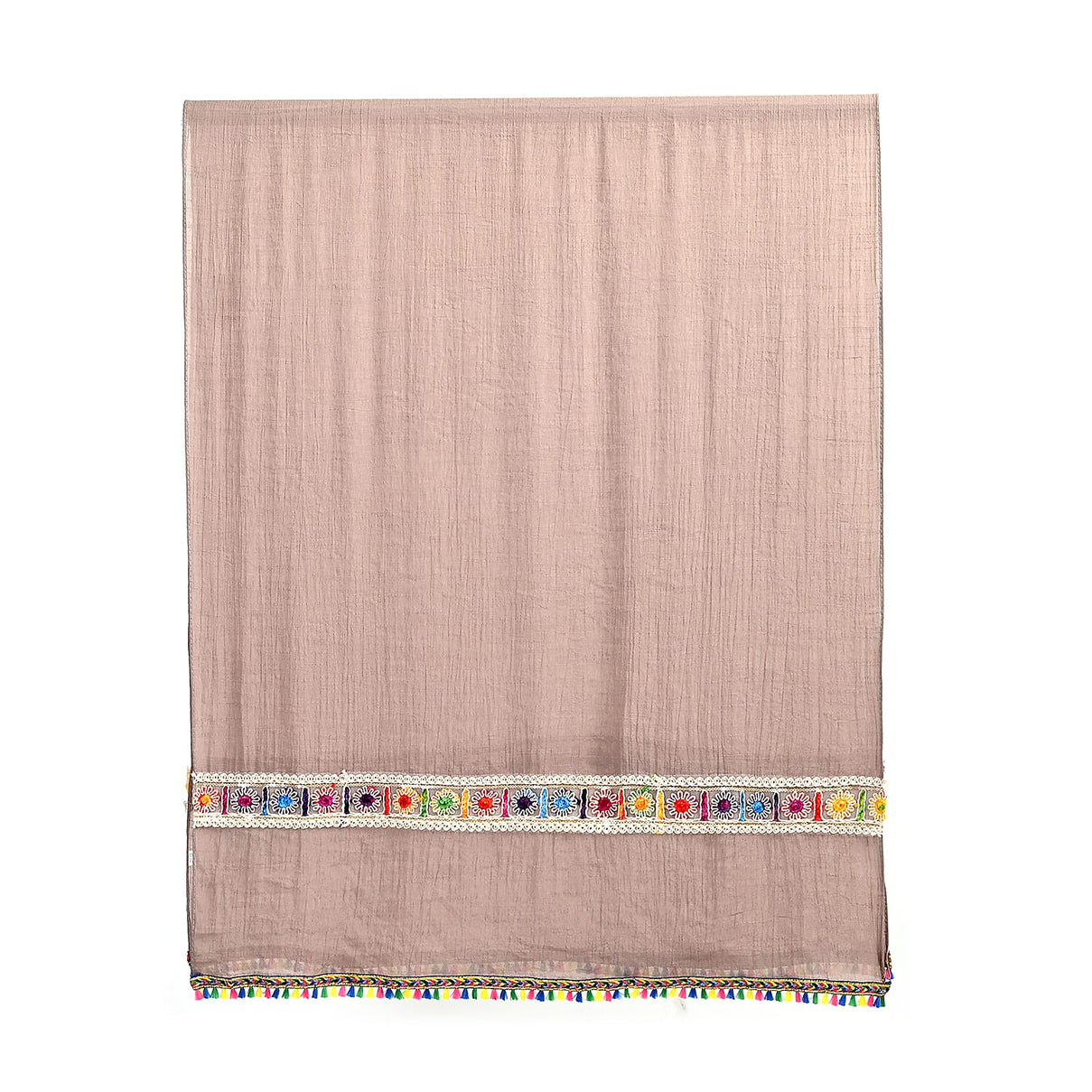 Closeout Deal Floral Embroidered Scarf 7803379 2