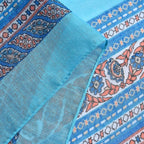 Closeout Deal New Arrival 100% Viscose Fringed Scarf (Size 180x87 cm) - Blue