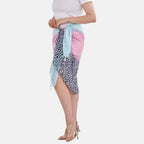Closeout Deal New Arrival 100% Viscose Leopard Pattern sarong (Size 180x87 cm) - Pink