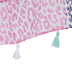 Closeout Deal New Arrival 100% Viscose Leopard Pattern sarong (Size 180x87 cm) - Pink