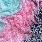Closeout Deal New Arrival 100% Viscose Leopard Pattern sarong (Size 180x87 cm) - Pink