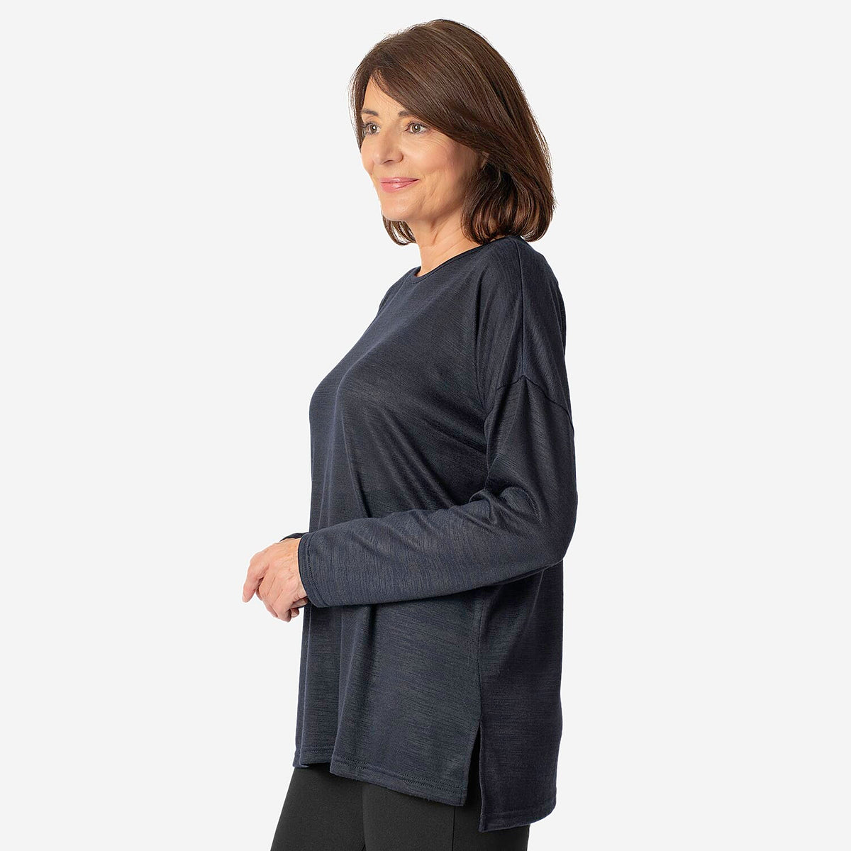 Close Out Deal Full Sleeves Ladies Marl Tunic V32612546 2