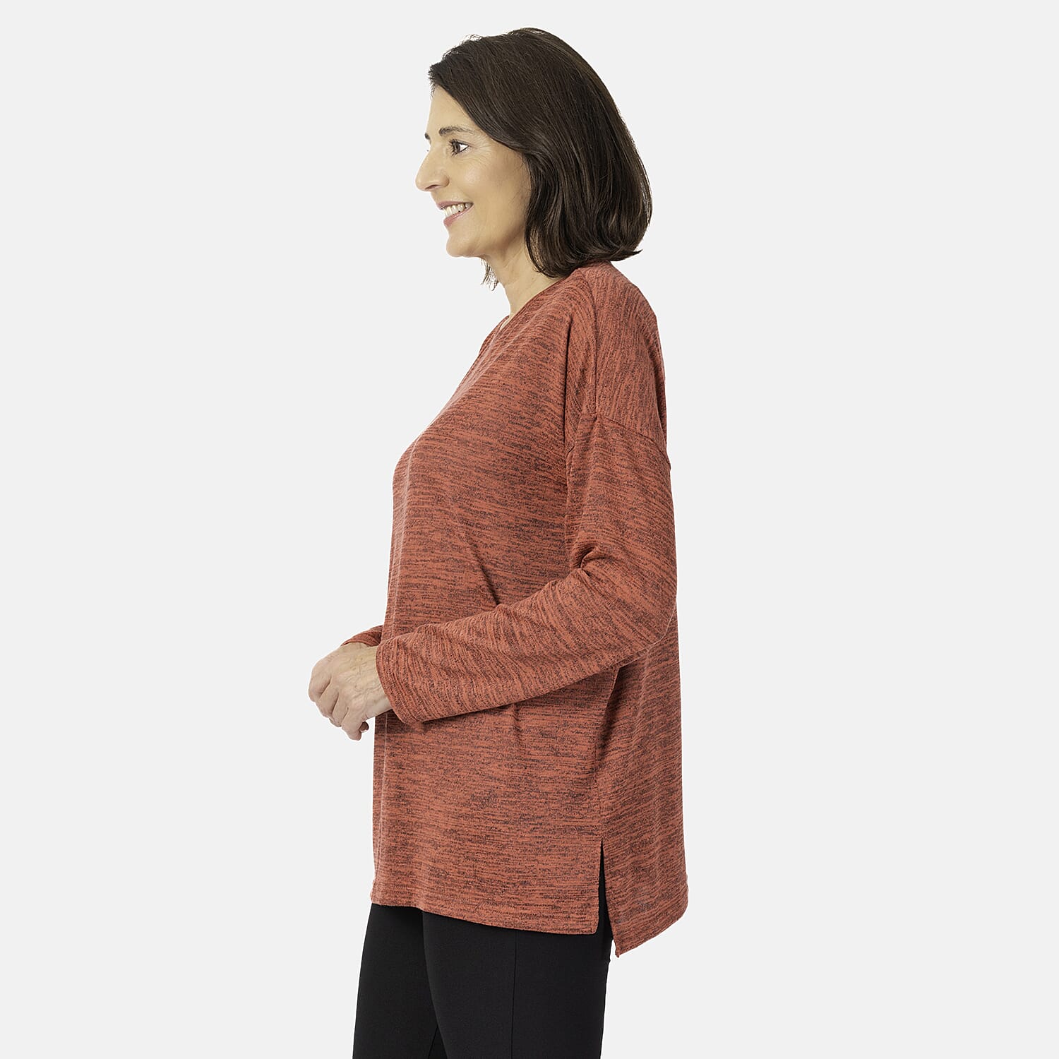 Close Out Deal Full Sleeves Ladies Marl Tunic 7840785 2