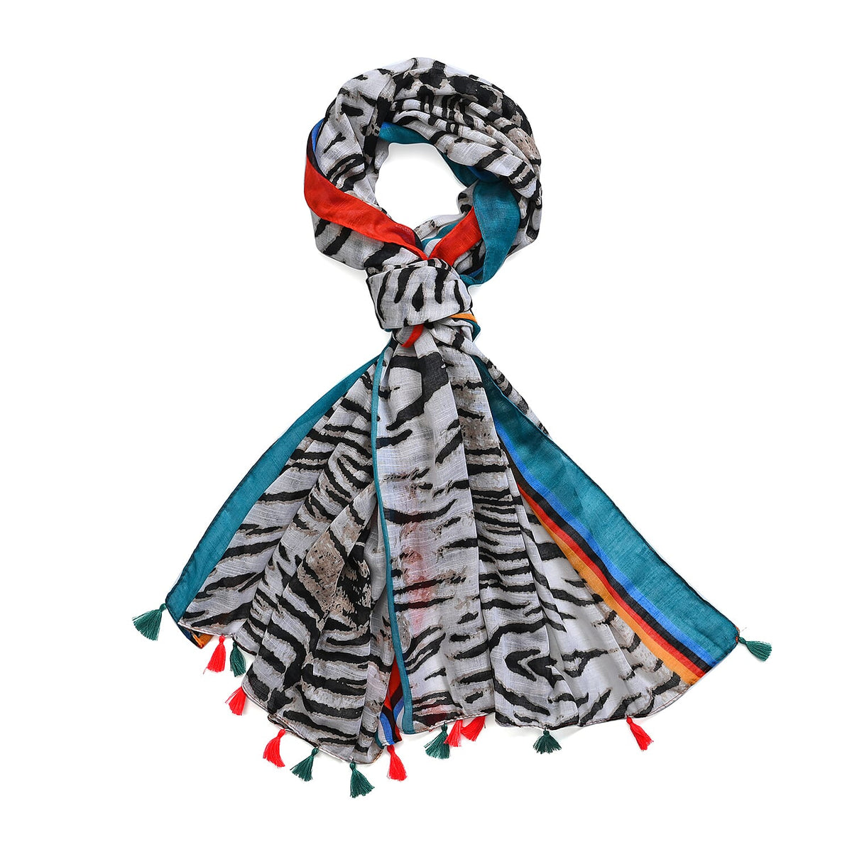 Closeout Deal New Arrival Zebra Stripe Pattern ScarfÂ  7750170 6