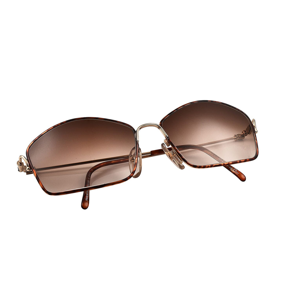 Closeout deal - Dior Vintage Rectangle Sunglasses - Brown 7139892 5