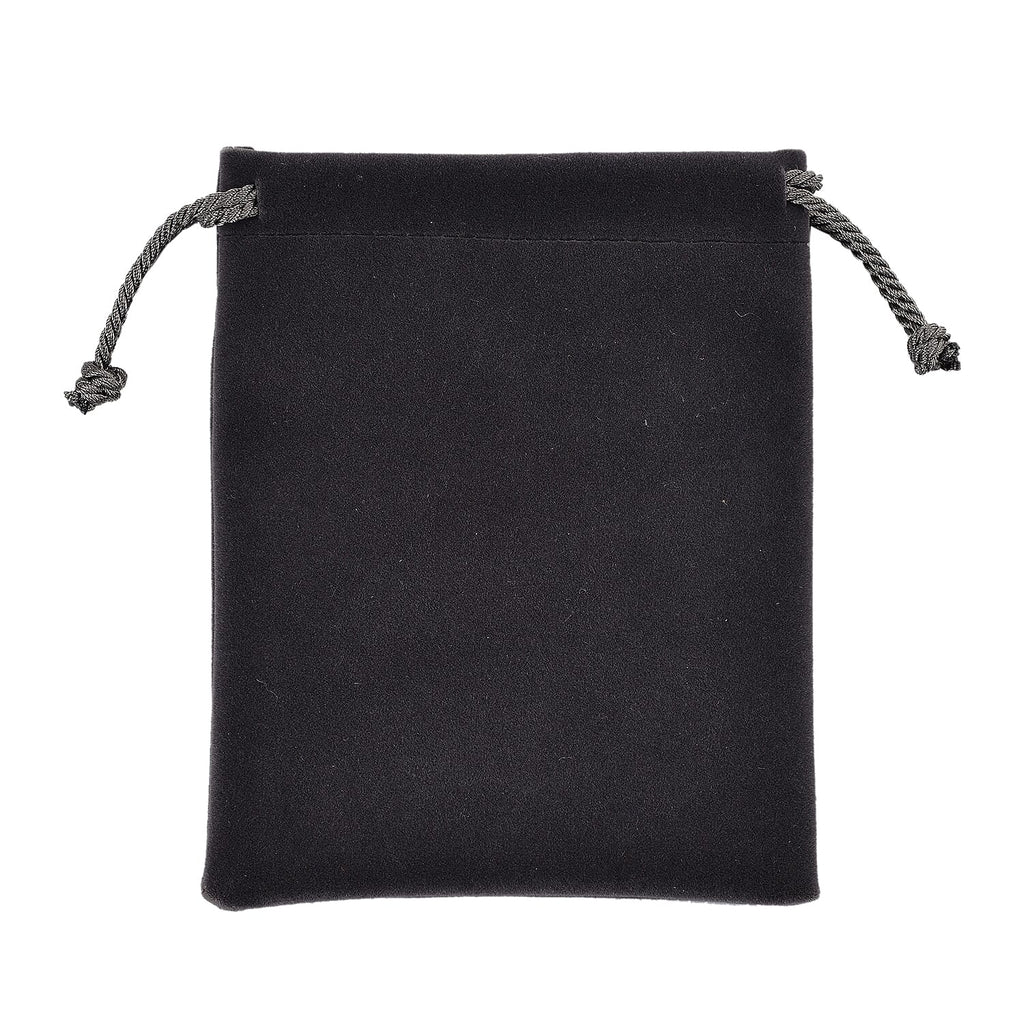 Knitted Bottom Plush Cloth Coin Pouch (Size 15x12x1 cm) - Grey