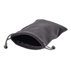 Knitted Bottom Plush Cloth Coin Pouch (Size 15x12x1 cm) - Grey