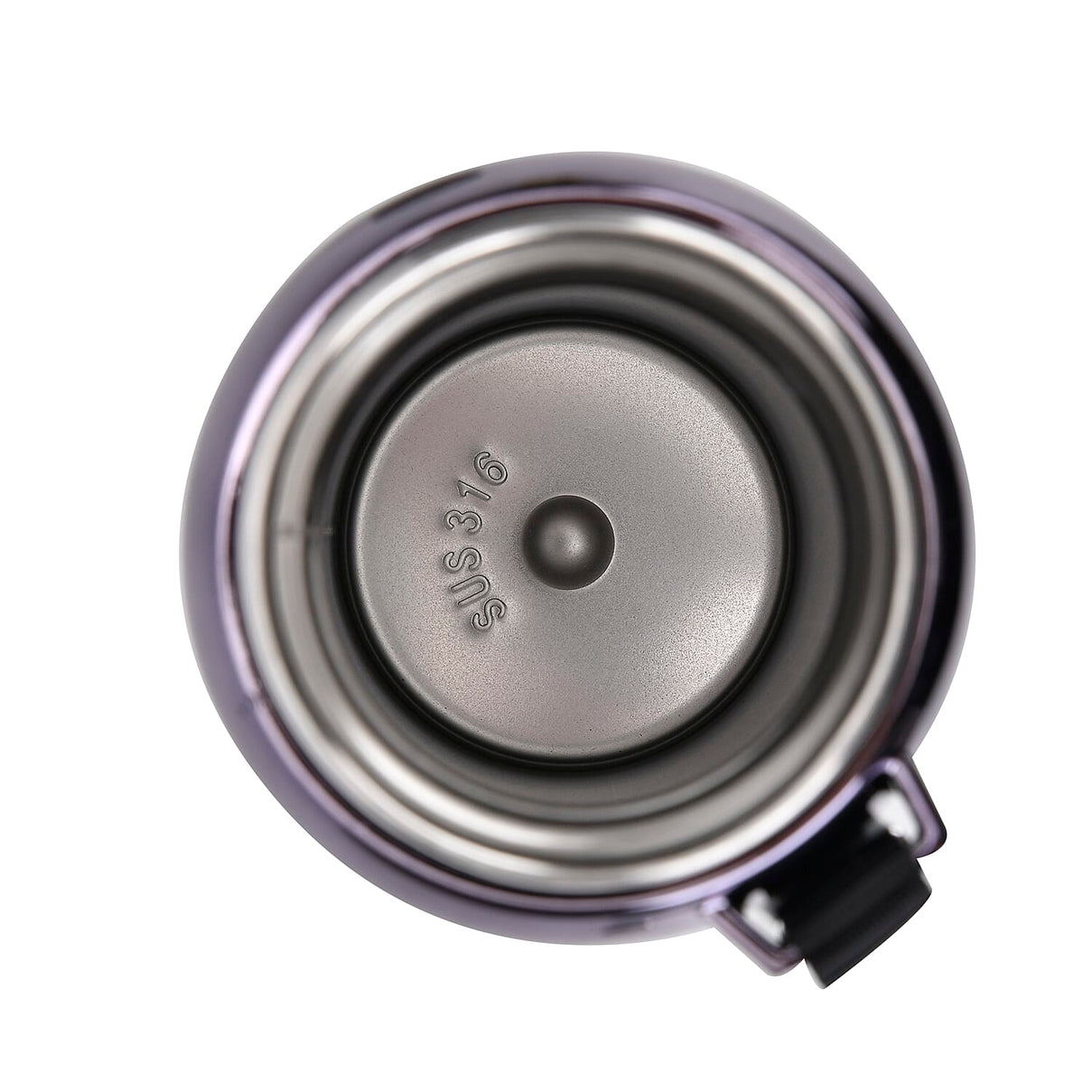 Double Wall Thermos Cup with Stainless Steel Filter and Lanyard 1000ml - Black 7724120 5