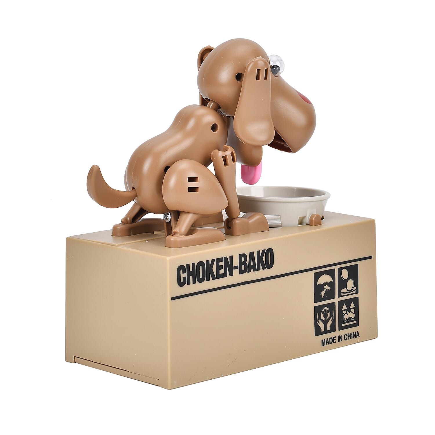 Choken Bako Dog Piggy Bank- Coffee &amp; Black 7697931 3