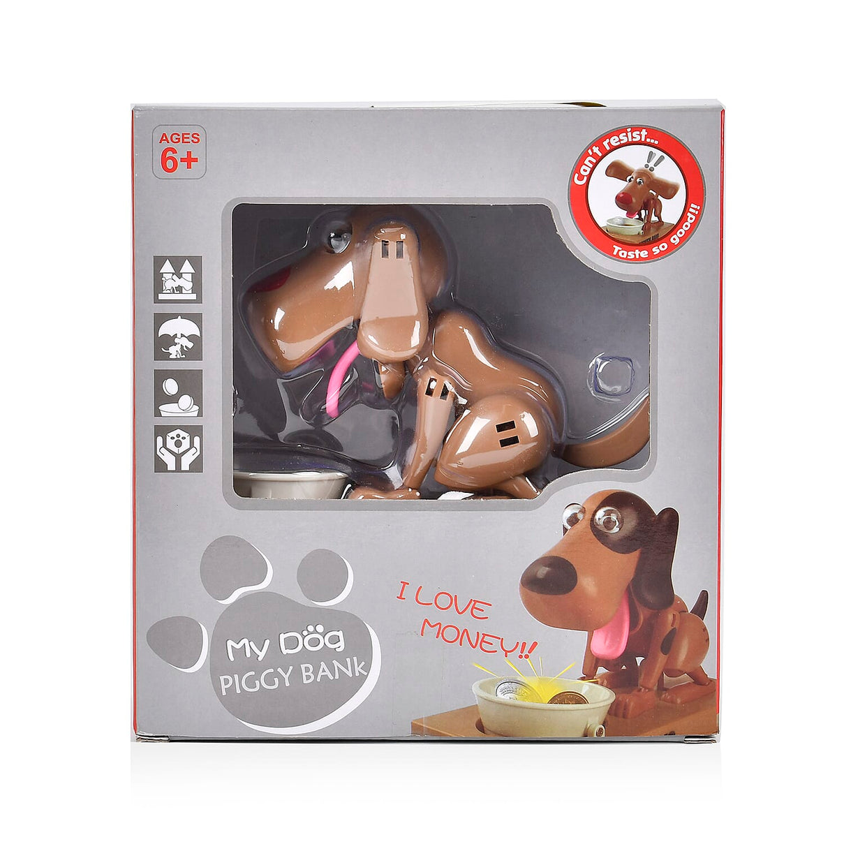 Choken Bako Dog Piggy Bank- Coffee &amp; Black 7697931 7