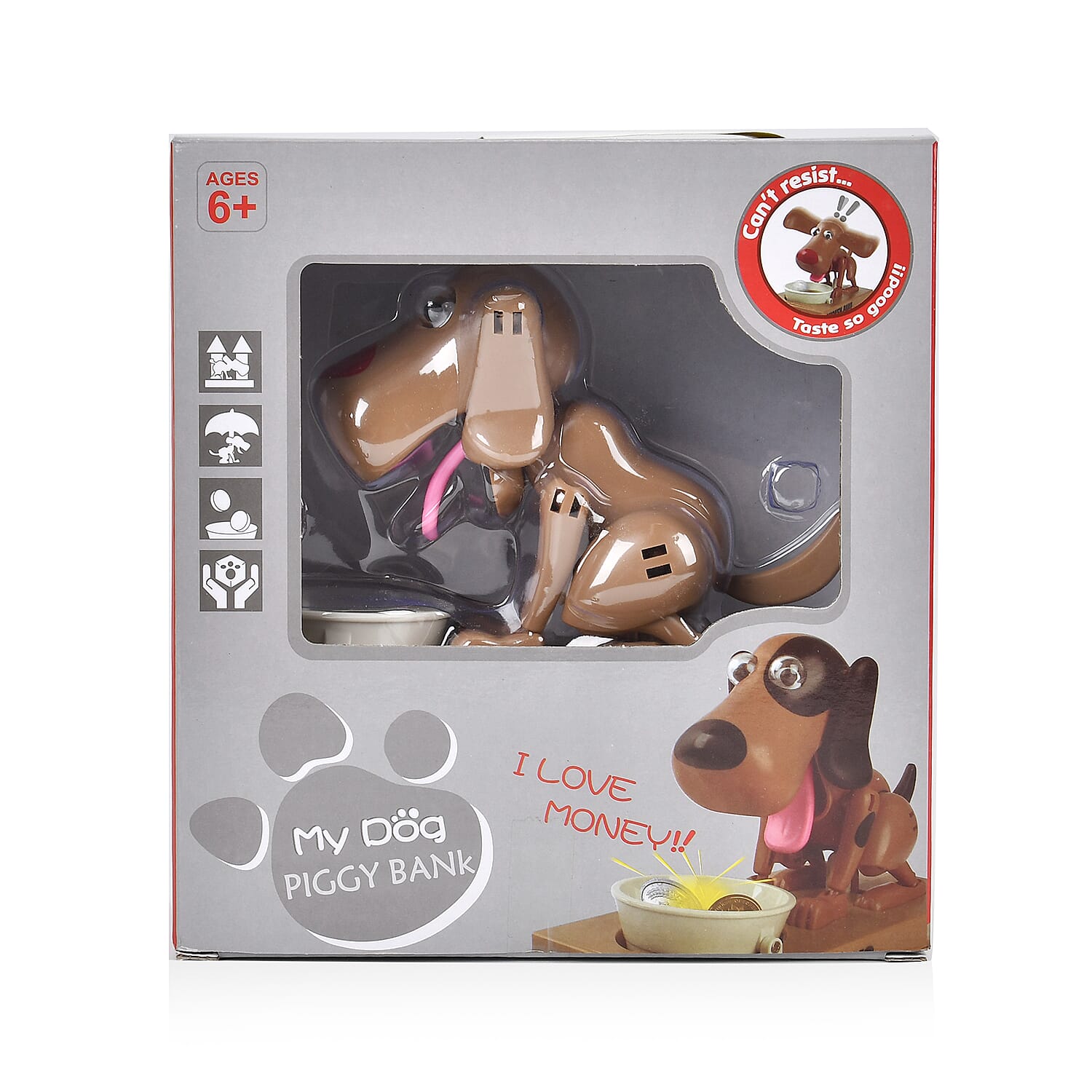 Choken Bako Dog Piggy Bank- Coffee &amp; Black 7697931 7