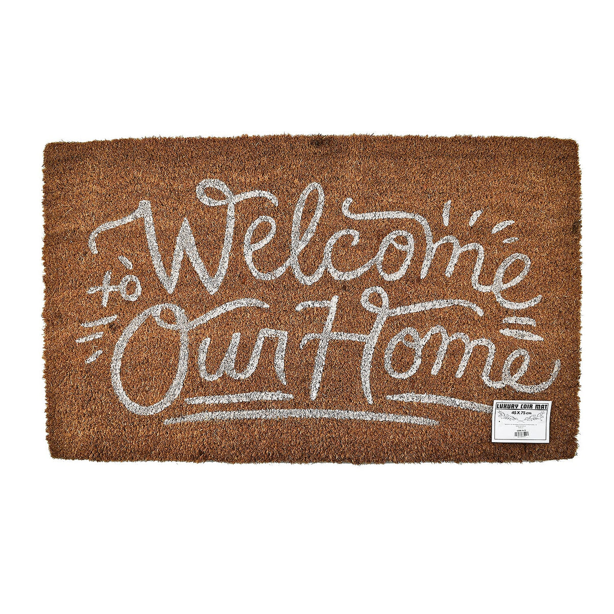 Welcome Home Coir Door Mat (Size 45x75 ) - Brown 7726134 0