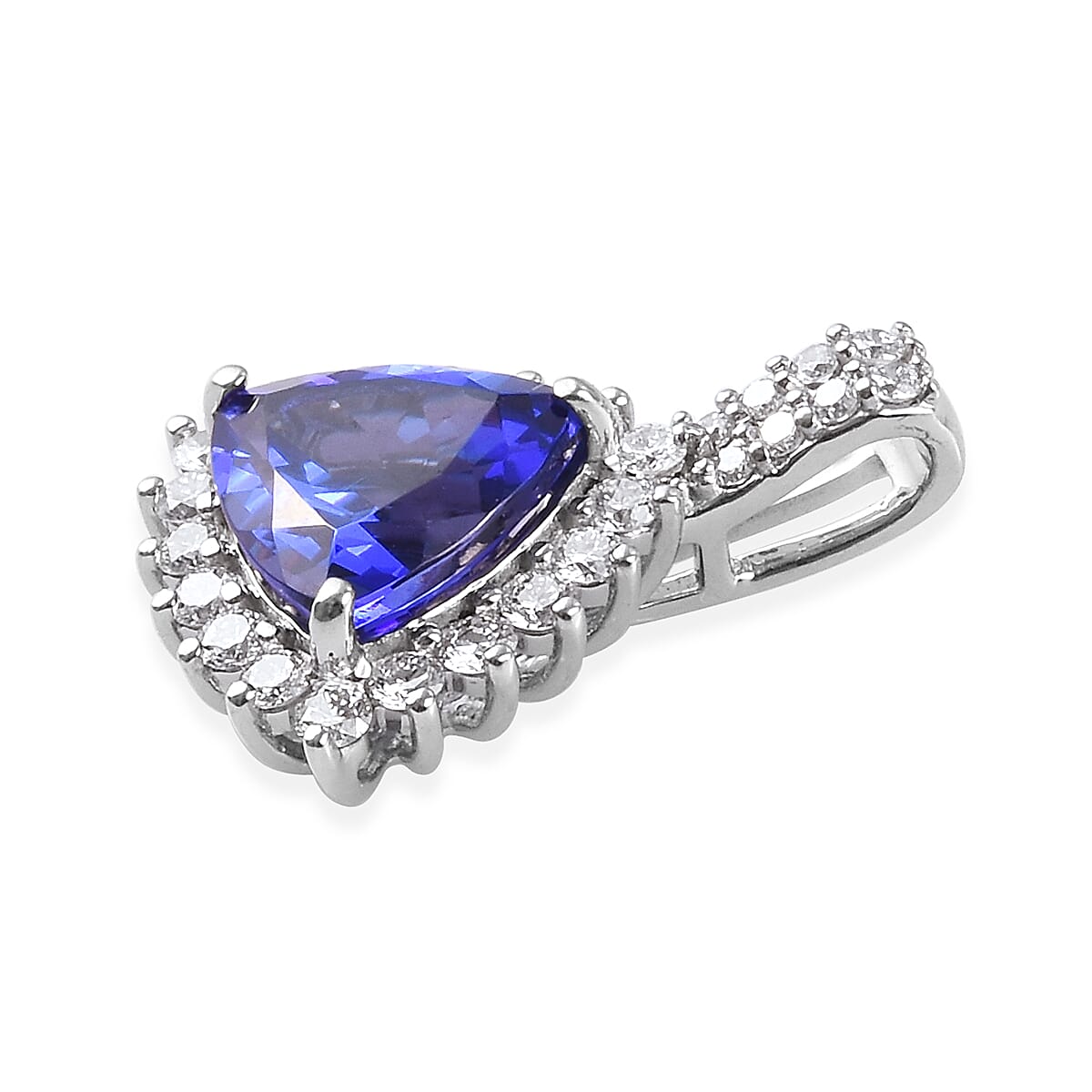 Collector Edition RHAPSODY 2.98 Ct AAAA Tanzanite and Diamond VS EF Halo Pendant in 950 Platinum 3641132 7