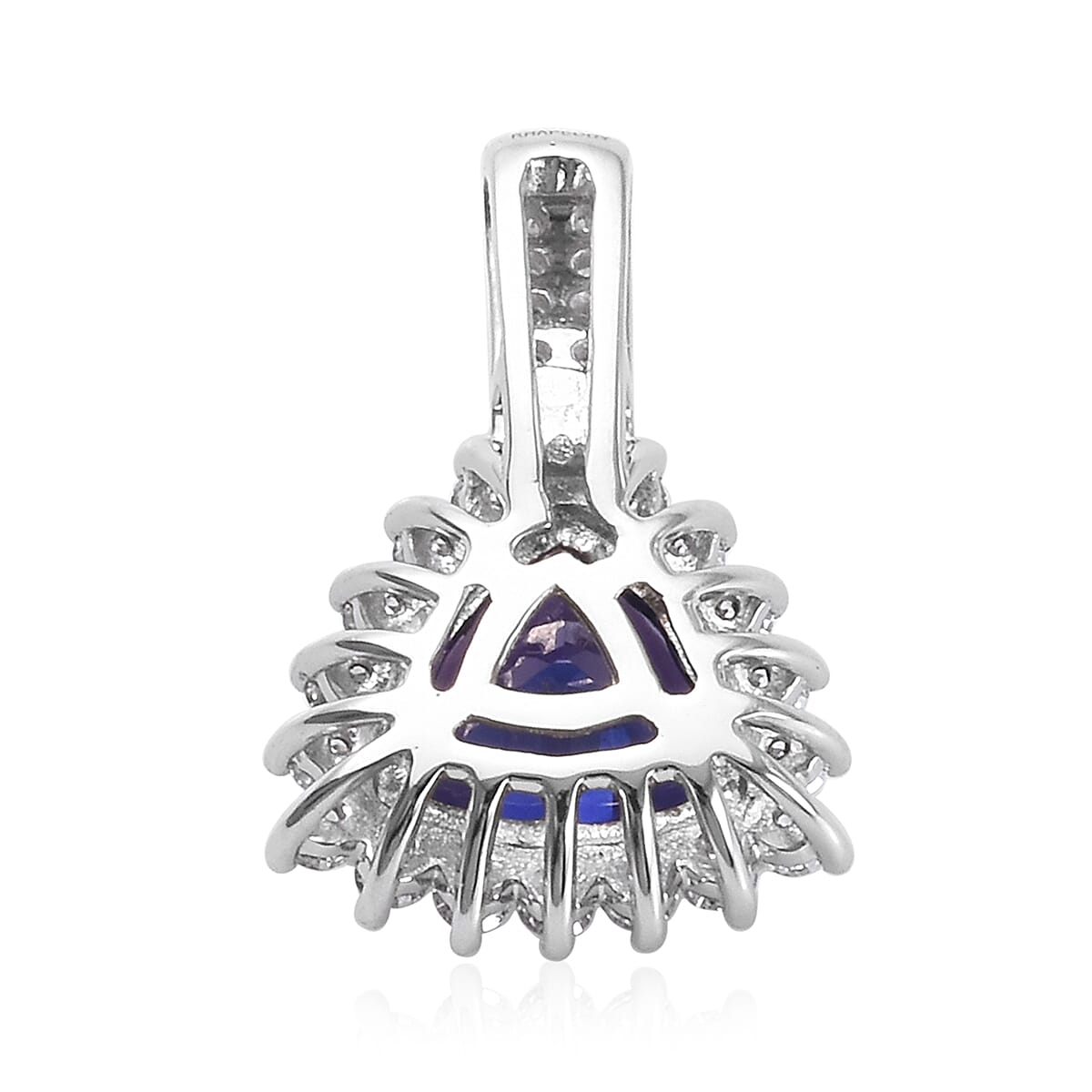 Collector Edition RHAPSODY 2.98 Ct AAAA Tanzanite and Diamond VS EF Halo Pendant in 950 Platinum 3641132 9