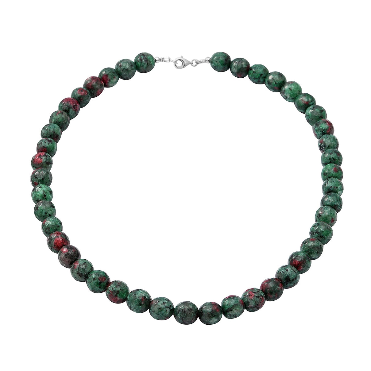 Collectors Edition- Rare Ruby Zoisite Necklace Size 18 in Sterling Silver 6296862 0