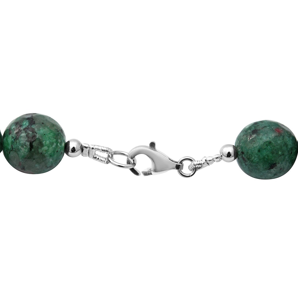 Collectors Edition- Rare Natural Ruby Zoisite  Necklace (Size - 18)  Sterling Silver 250.00 ct