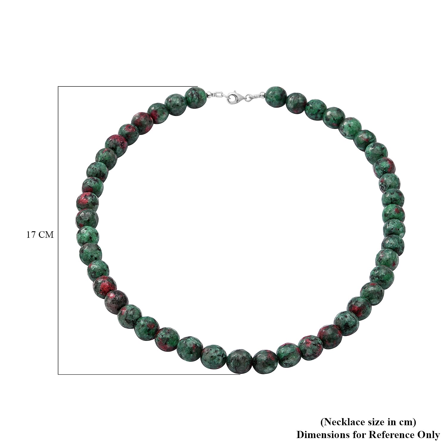 Collectors Edition- Rare Ruby Zoisite Necklace Size 18 in Sterling Silver 6296862 5