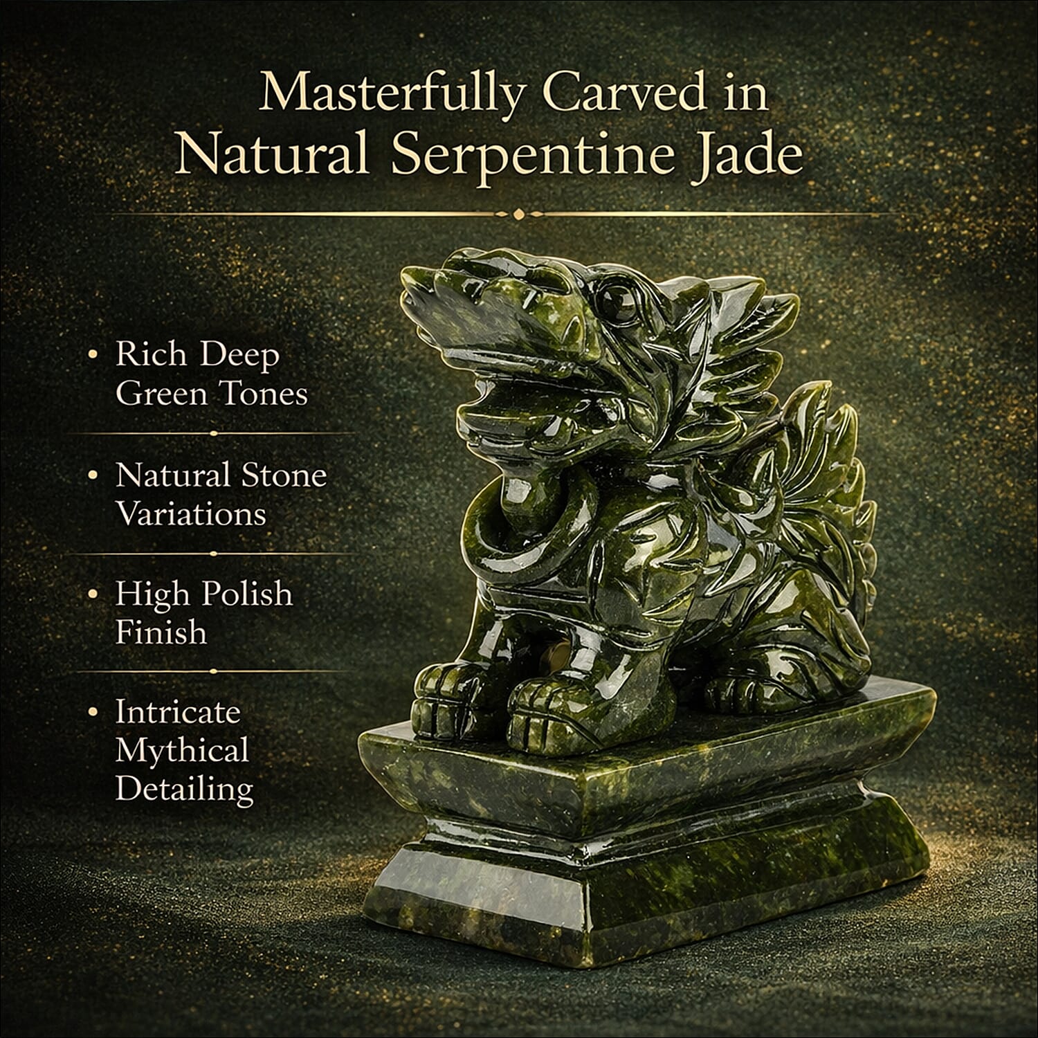 Collectors Edition -  2 Pcs Set Serpentine Jade Carved Pixiu Sculpture 5045.00 Ct. 4437802 3
