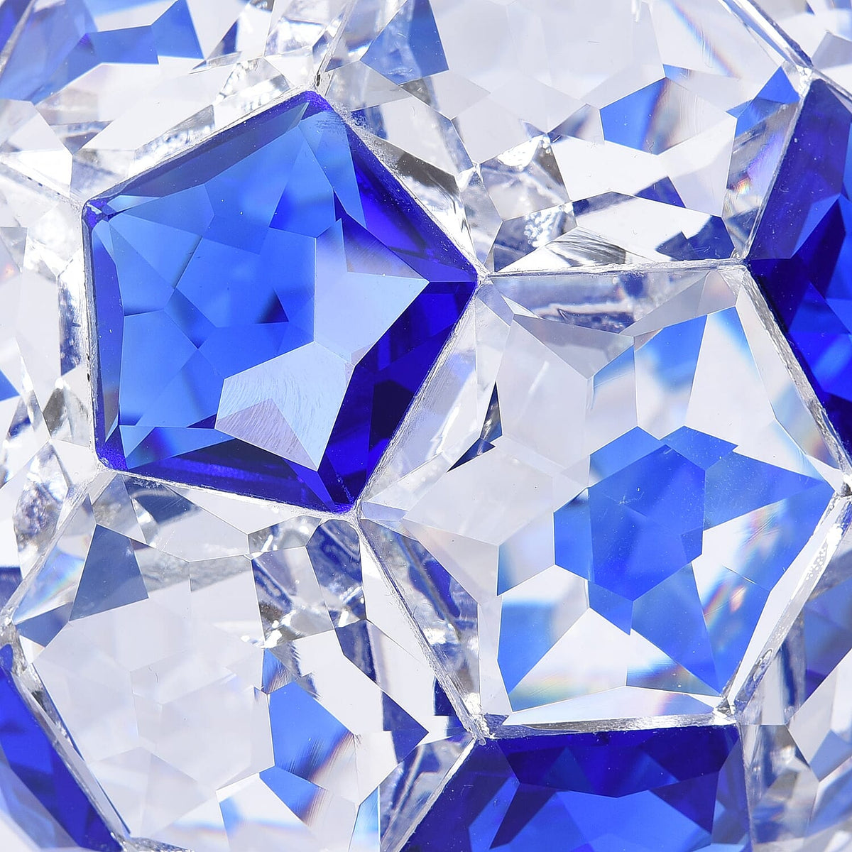 Collectors Edition Crystal Football with Rotation Base in Blue Sapphire Colour 3337761 3