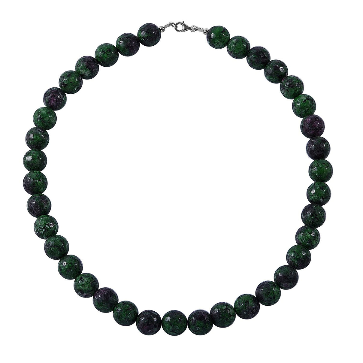 Collectors Edition- Rare Ruby Zoisite Necklace Size 18 in Sterling Silver 6296862 6