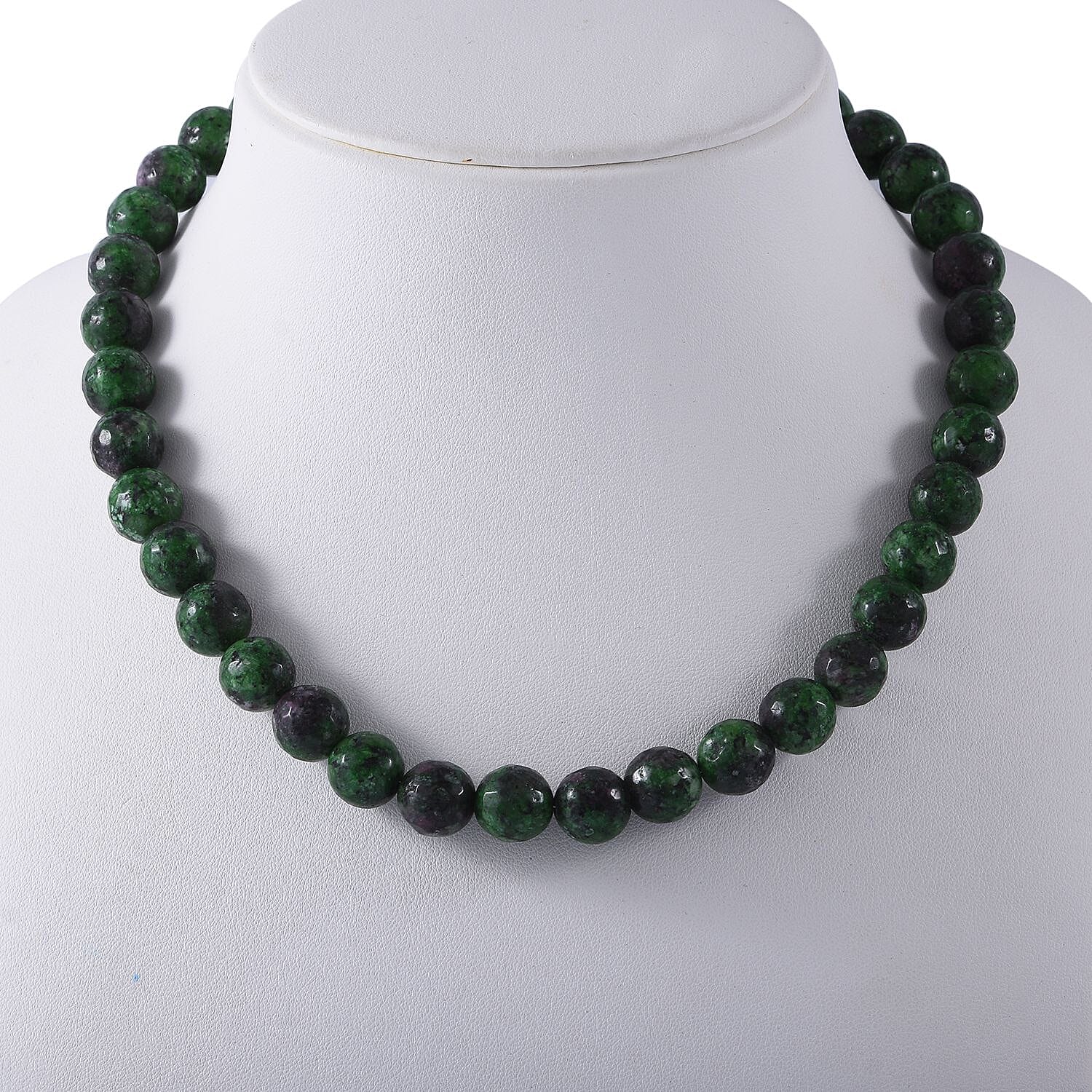 Collectors Edition- Rare Ruby Zoisite Necklace Size 18 in Sterling Silver 6296862 8