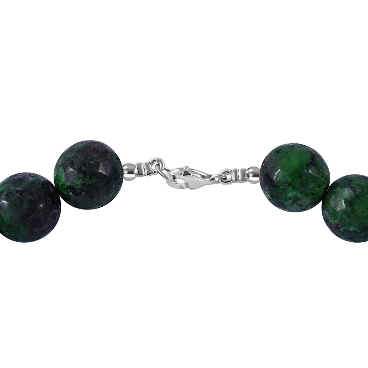 Collectors Edition- Rare Ruby Zoisite Necklace Size 18 in Sterling Silver 6296862 10
