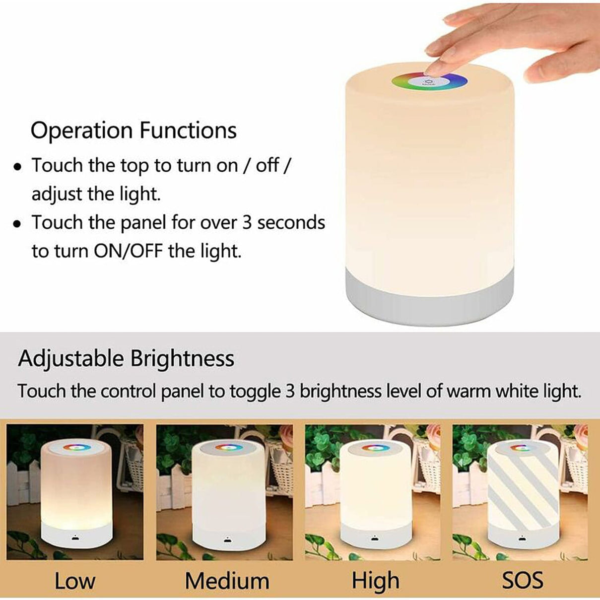 Colour Changing Touch Sensor Smart Light (1200mAh Battery Inc.) 7767837 1