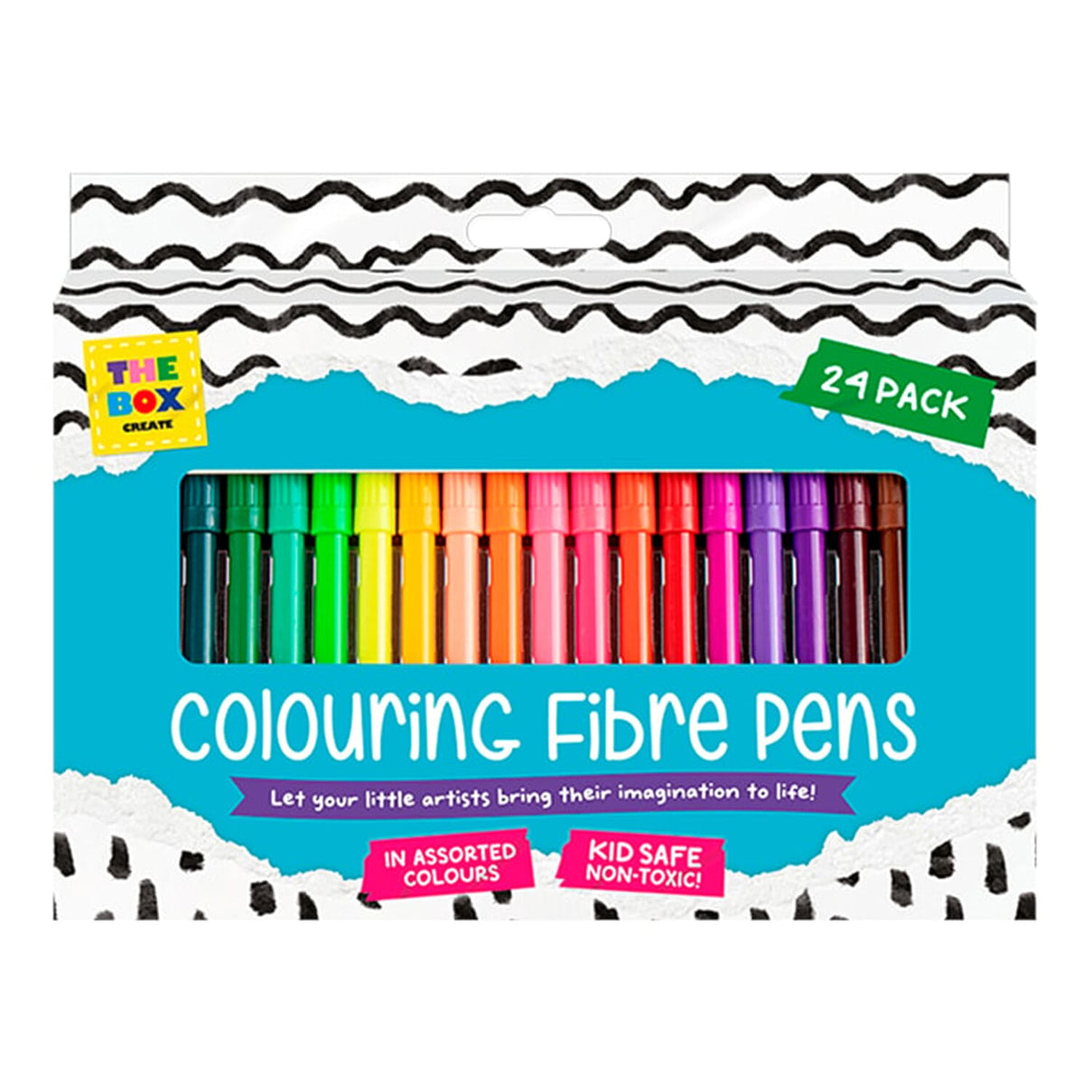 Colouring Fibre Pens (Pack of 24) 8529444 0