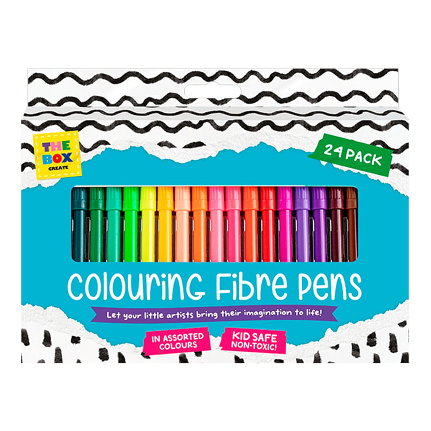 Colouring Fibre Pens (Pack of 24) 8529444 0