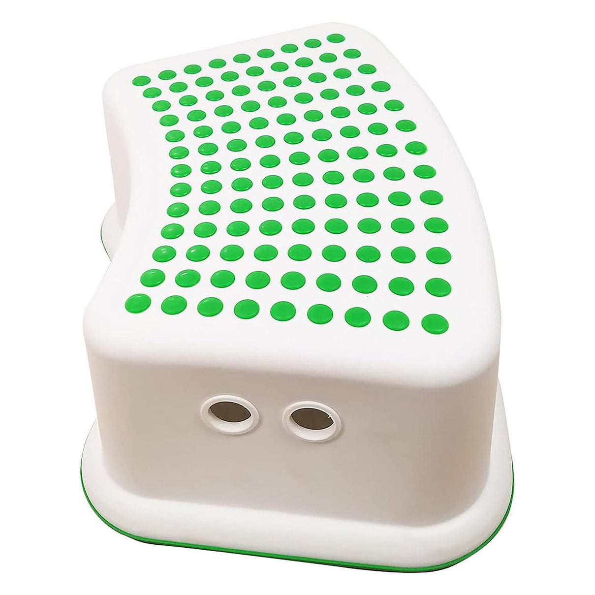 Compact White Bathroom Step Stool with Grip Surface 8124947 0