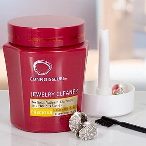 Connoisseurs Precious Jewellery Cleaning Bath - Liquid Cleaner Solution for Gold, Diamonds, Platinum &amp; Precious Stones - Dip Tray &amp; Brush Included - 250ml 6283856 1