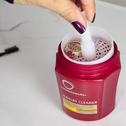 Connoisseurs Precious Jewellery Cleaning Bath - Liquid Cleaner Solution for Gold, Diamonds, Platinum &amp; Precious Stones - Dip Tray &amp; Brush Included - 250ml 6283856 2