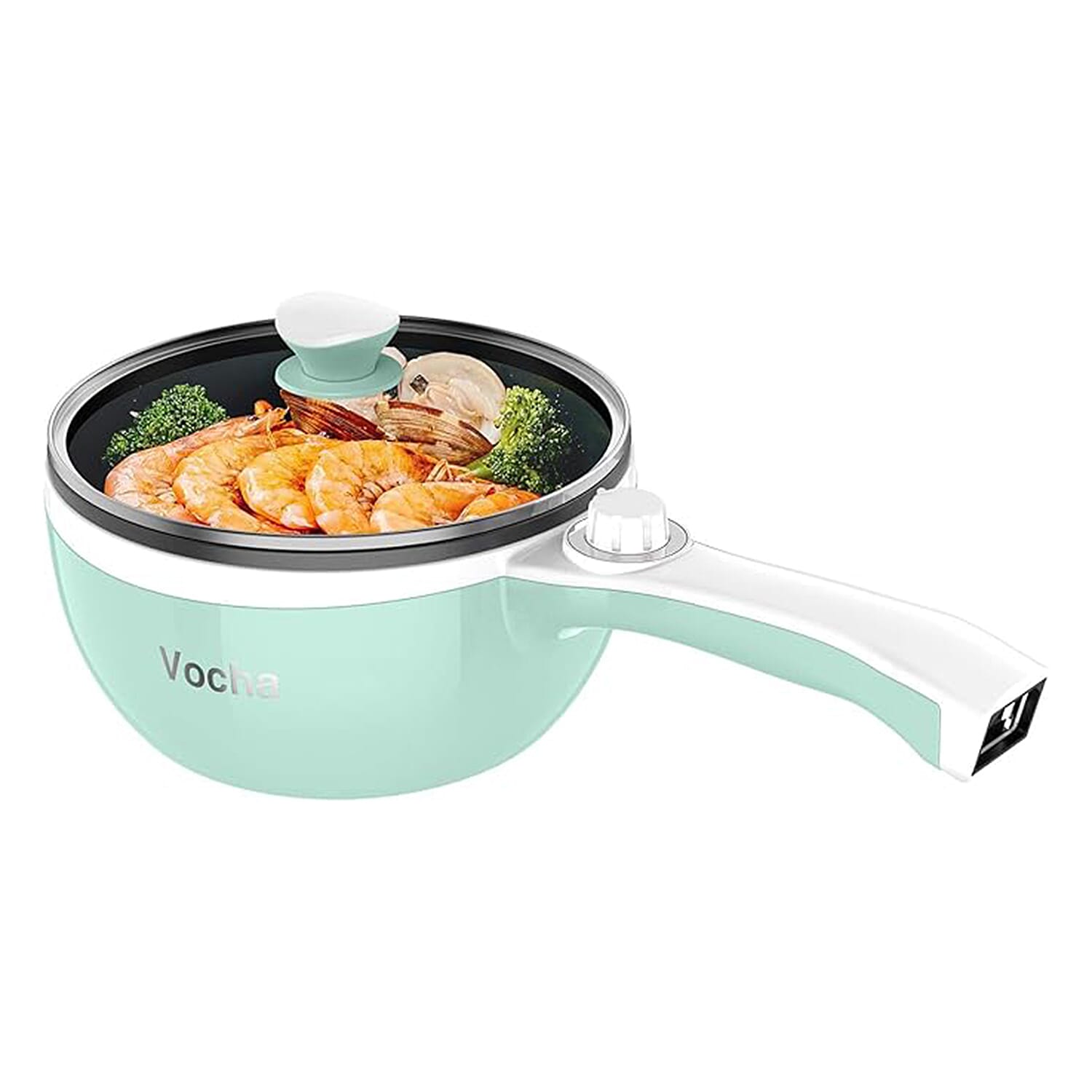 Vocha Mini Portable Electric Hot Pot with Lid (1.5L) 7952851 0