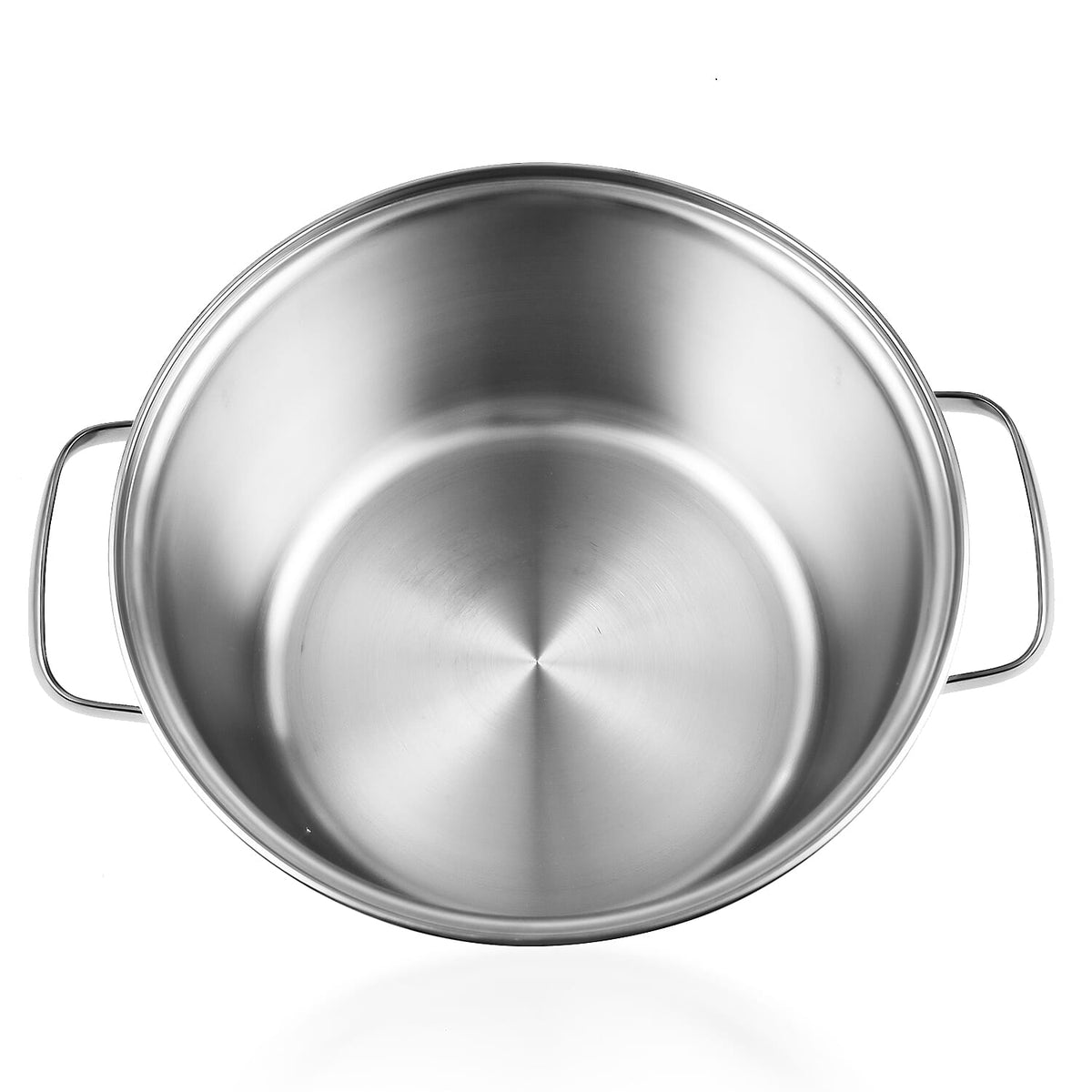 Tramontina Cookware Set - 2 Casserole Pots 20 &amp; 24cm And Saucepan 16cm - Triple Layer Base - All Hob types - Silver 7614747 4