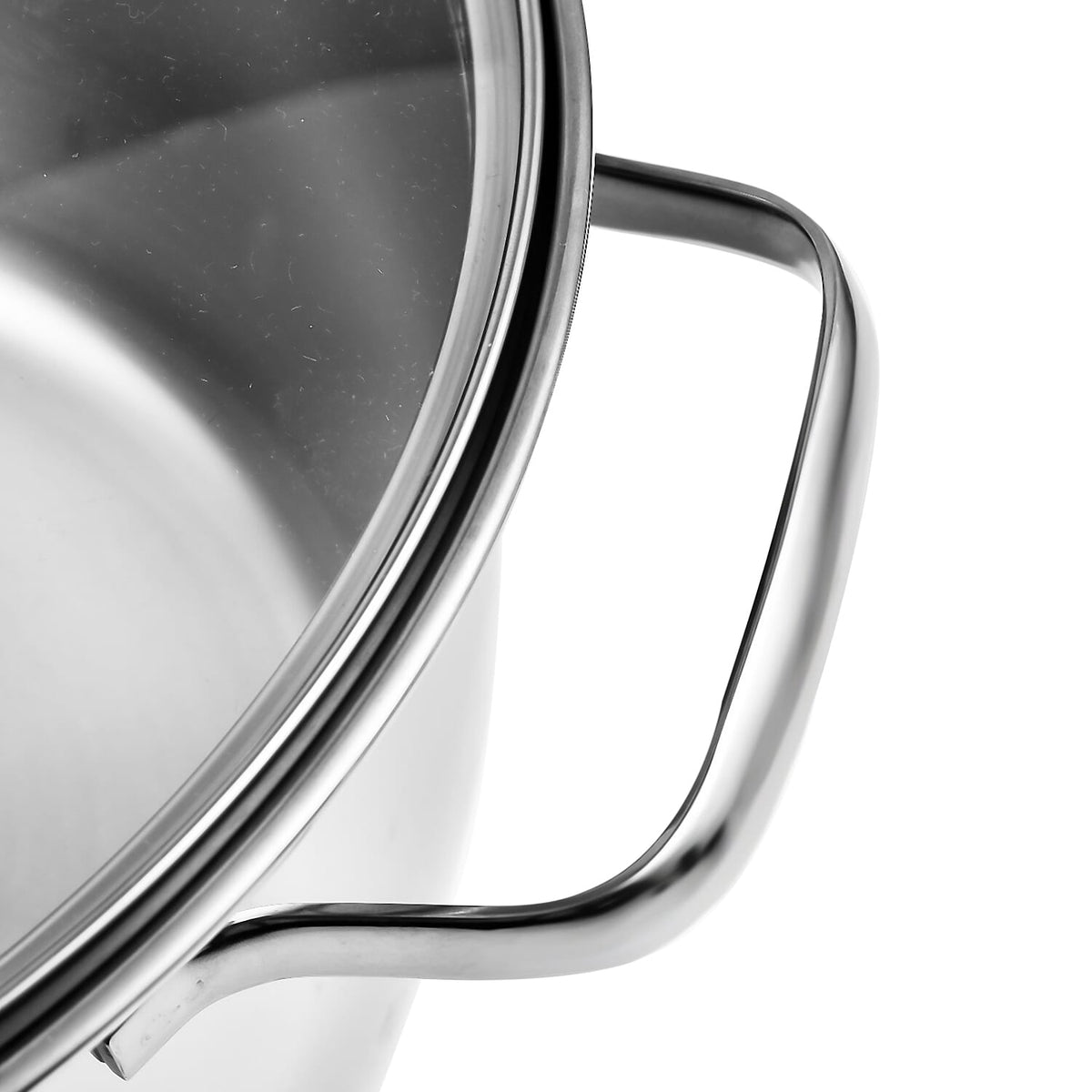 Tramontina Cookware Set - 2 Casserole Pots 20 &amp; 24cm And Saucepan 16cm - Triple Layer Base - All Hob types - Silver 7614747 8