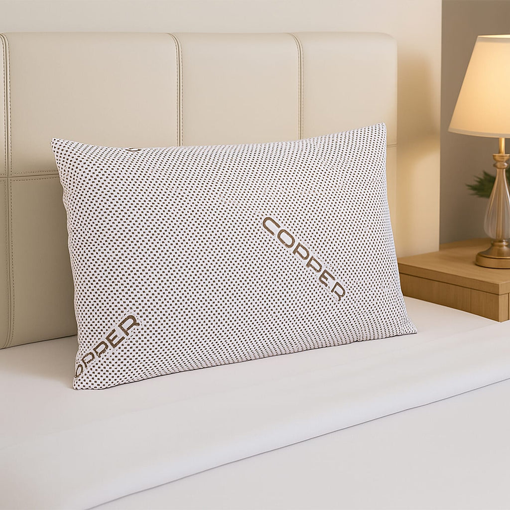 Copper Infused Waterproof Polyester Pillow Case (Size 50x75 cm)