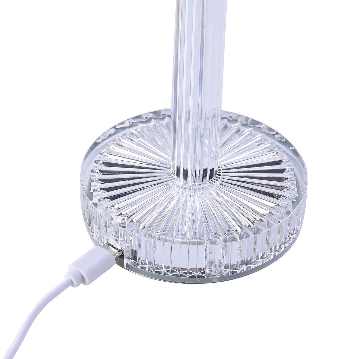 Cordless  Rechargeable Luxury LED Table Lamp - 16 RBG Multi Colour Light Changing Option With Touch Switch &amp; Built-in 800mah Battery 7557097 7
