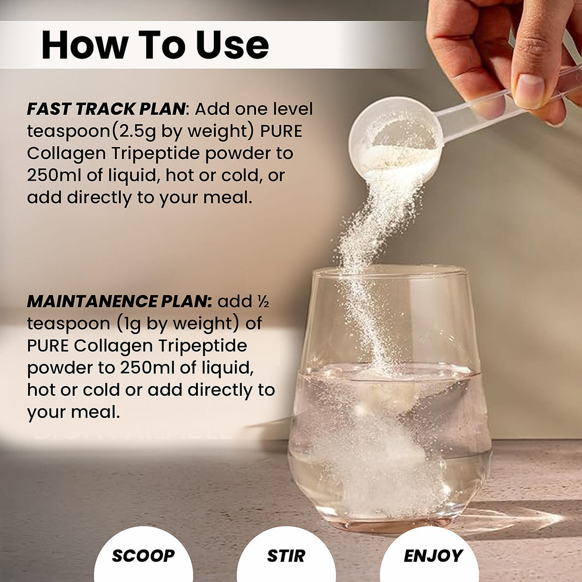 Fountain of Youth Lifestyle Pure Tripeptide Collagen - 100gm 8299926 4