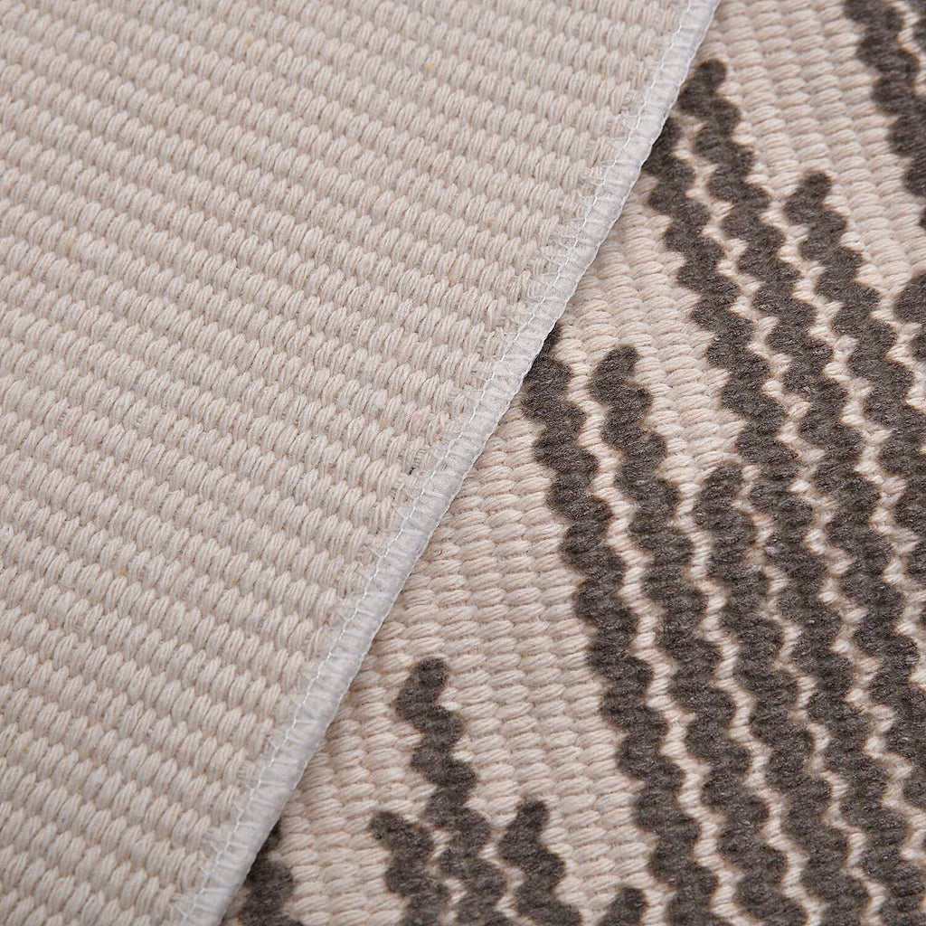 Today Surprising Deal of the Month - Rugs with Tassel Multipurpose Carpet (Size 175x116 Cm) -  Beige - Green