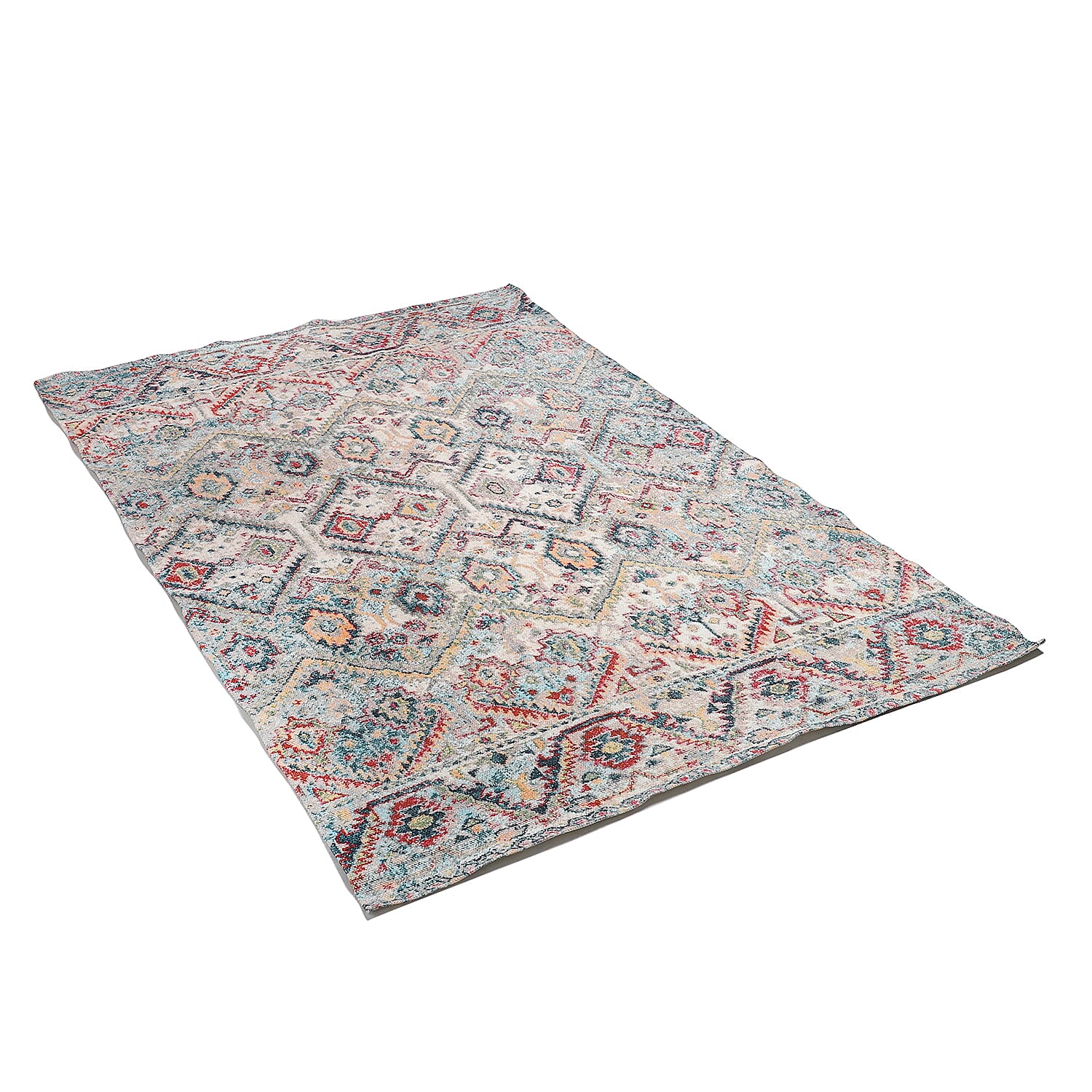 Hand Made Digital Cotton Printed Rug(Size: 120x180 CM) Colour - Grey 7211168 4