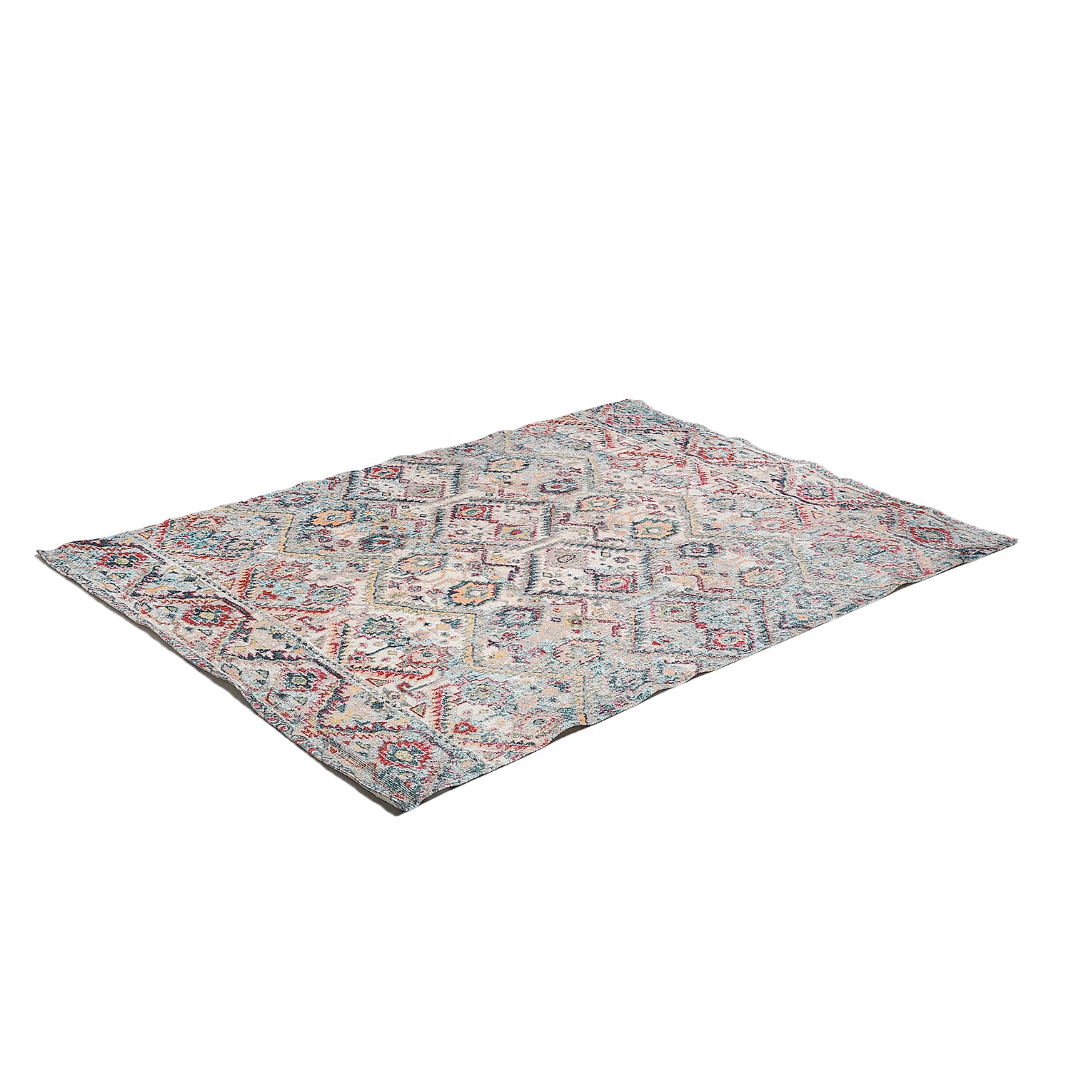 Hand Made Digital Cotton Printed Rug(Size: 120x180 CM) Colour - Grey 7211168 5
